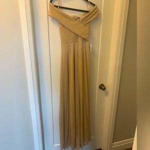 Windsor Gold Metallic Formal Dress (size small) - NWT